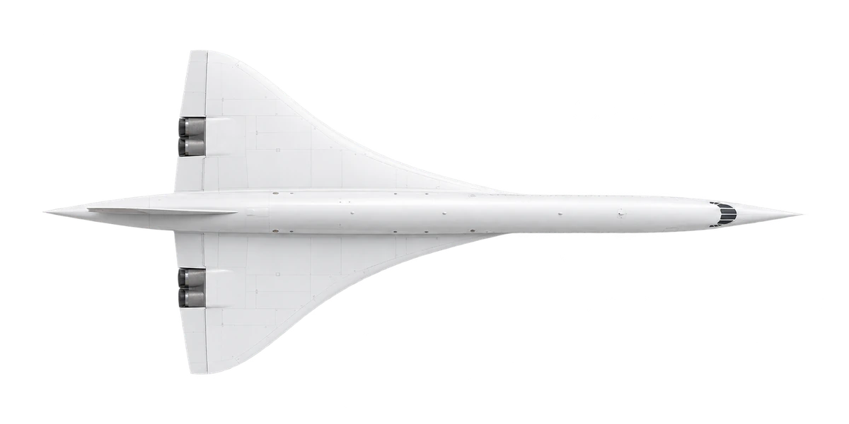 Aérospatiale/BAC Concorde, top view