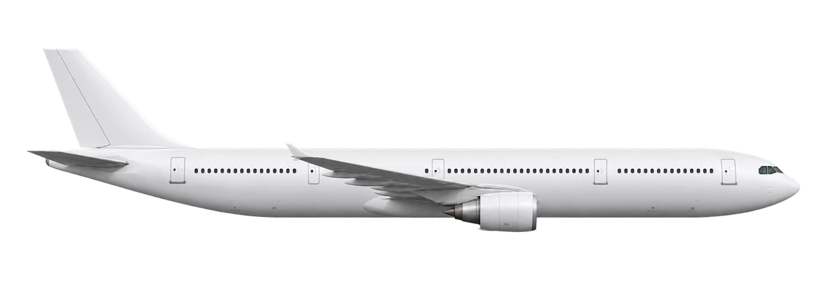 Airbus A300-600R in Air Canada livery, side profile