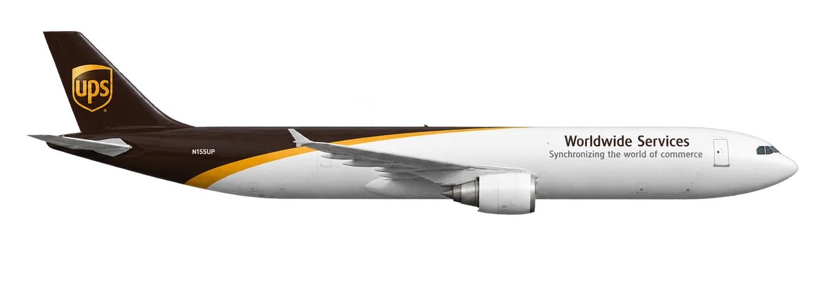 Airbus A300-600R in UPS Airlines livery, side profile