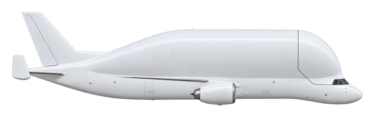 Airbus A300-600ST Beluga, side profile