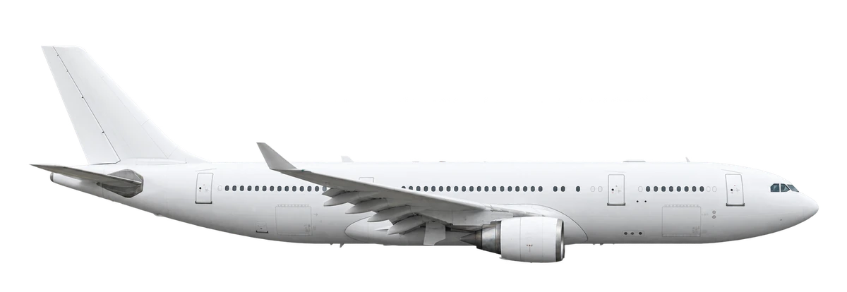 Airbus A300B4, side profile