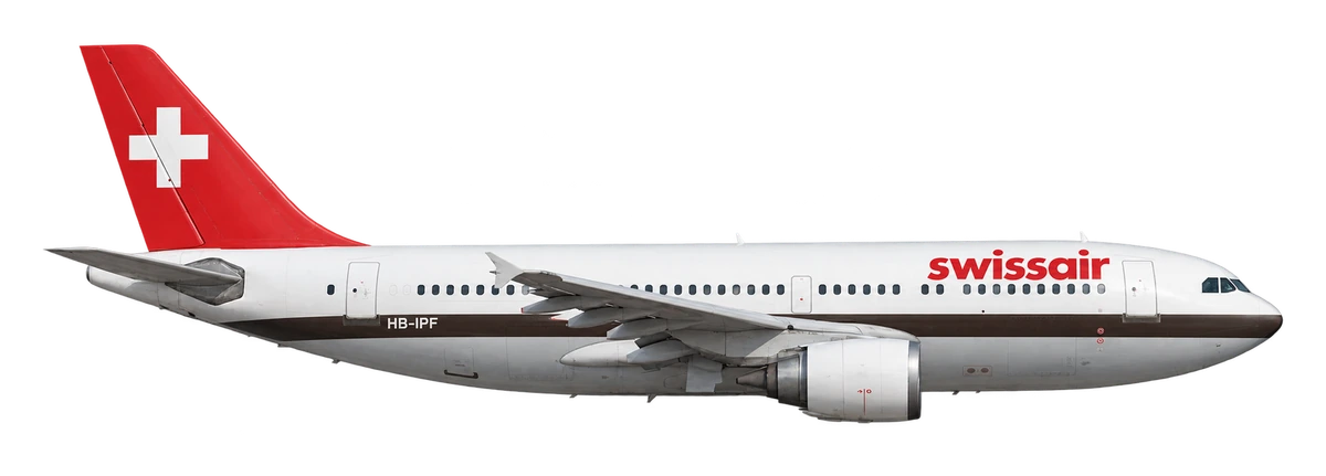 Airbus A310-300 in Swiss International Air Lines livery, side profile