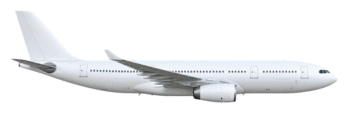 Airbus A330-200, side profile