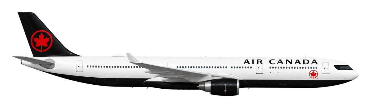 Airbus A330-300 in Air Canada livery, side profile