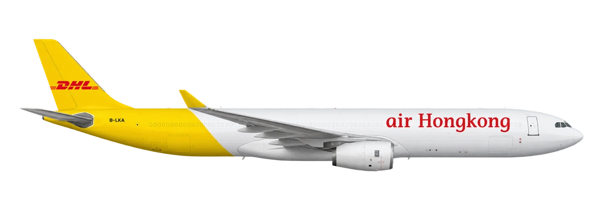 Airbus A330-300 in Air Hong Kong livery, side profile