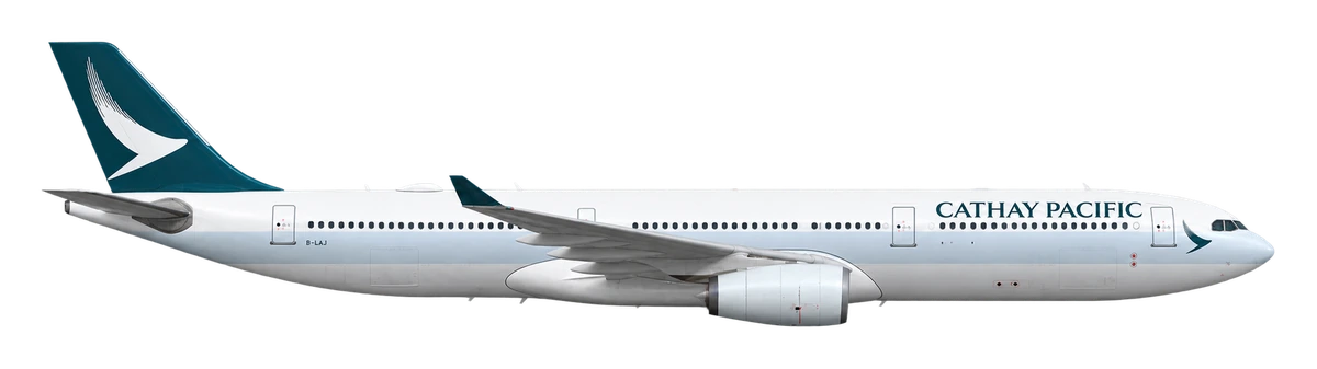 Airbus A330-300 in Cathay Pacific livery, side profile