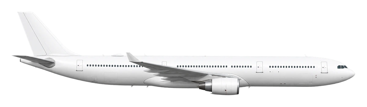 Airbus A330-300, side profile