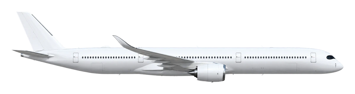 Airbus A350-1000 in Turkish Airlines livery, side profile