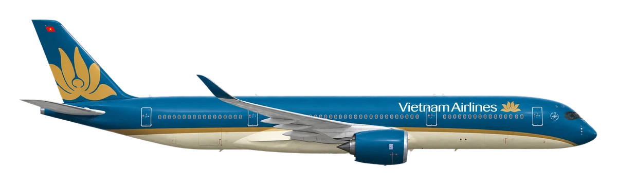 Airbus A350-900 in Vietnam Airlines livery, side profile