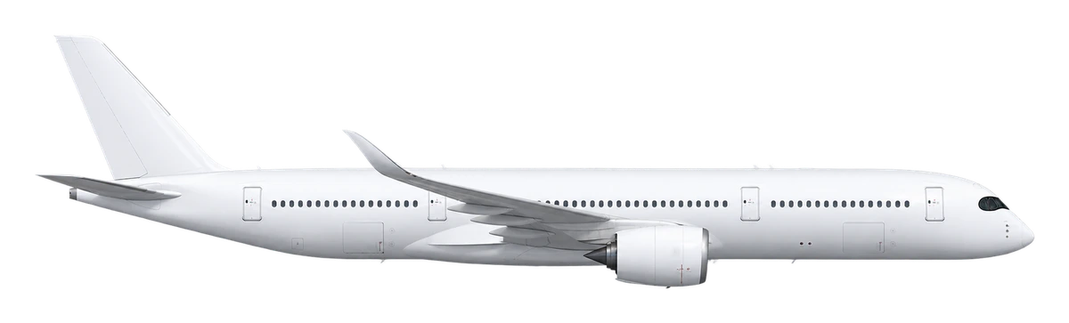 Airbus A350-900, side profile