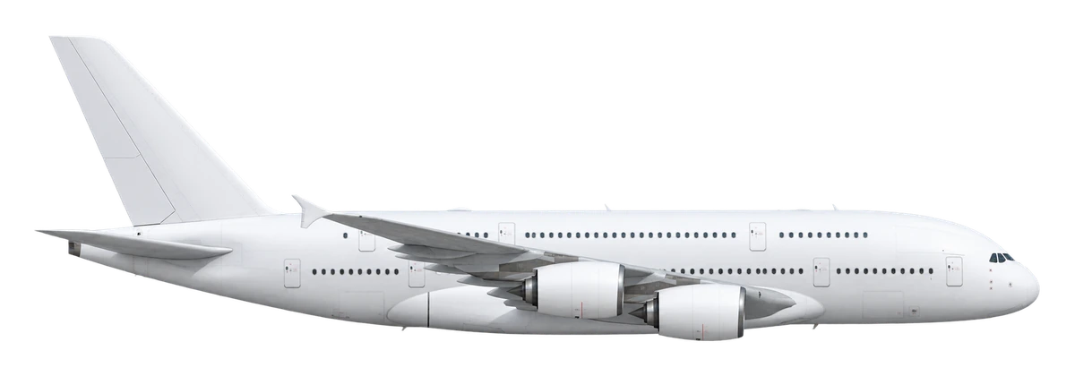 Airbus A380-800, side profile