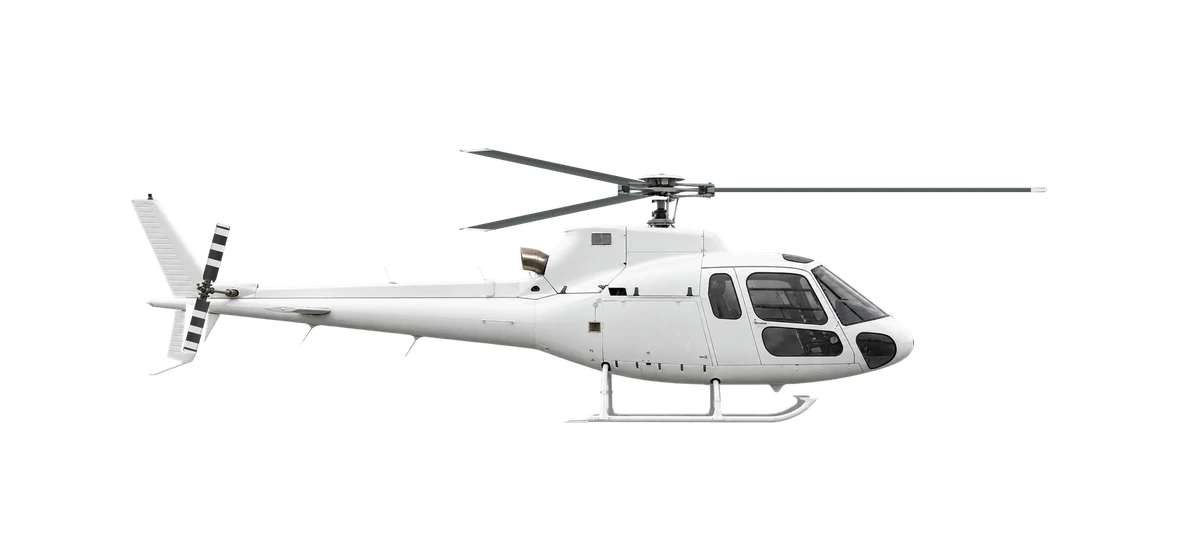 Airbus AS350 Écureuil, side profile