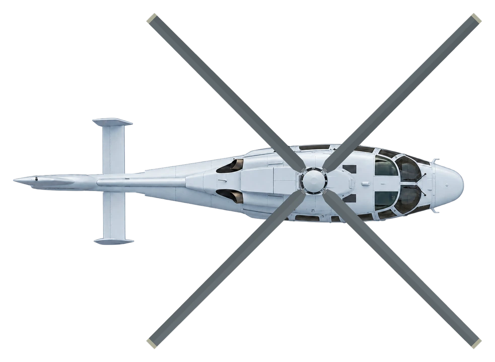 Airbus AS365 Dauphin / AS565 Panther, top view