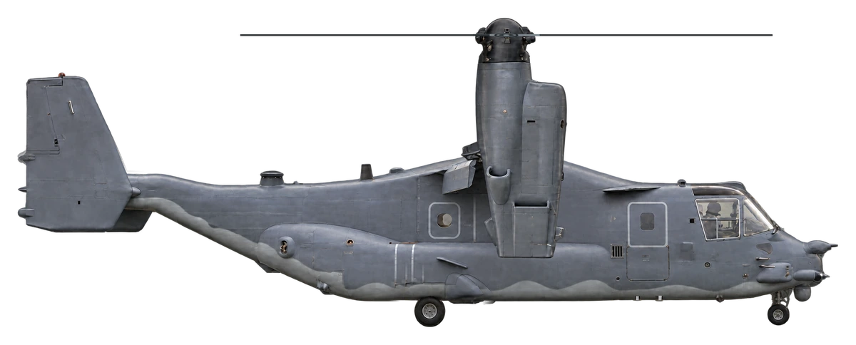 Bell Boeing V-22 Osprey, side profile