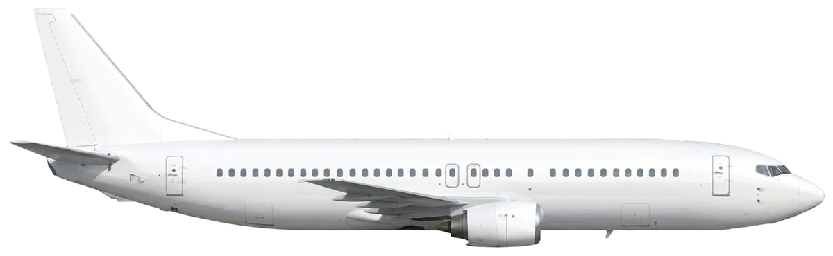 Boeing 737-400 in China Eastern Airlines livery, side profile