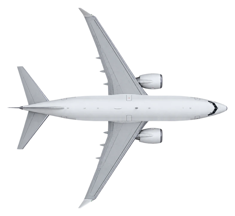 Boeing 737-700, top view