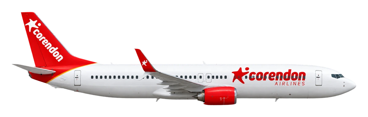 Boeing 737-800 in Corendon Airlines livery, side profile