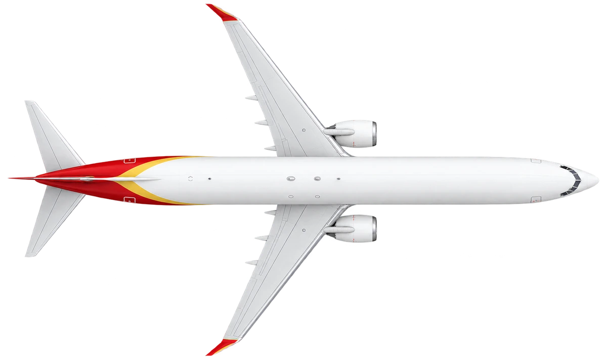 Boeing 737-800 in Chang'an Airlines livery, top view