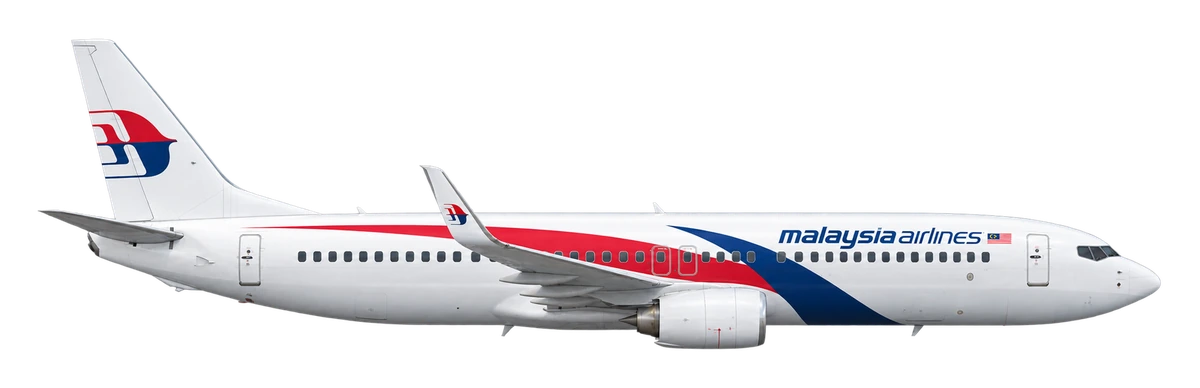 Boeing 737-800 in Malaysia Airlines livery, side profile