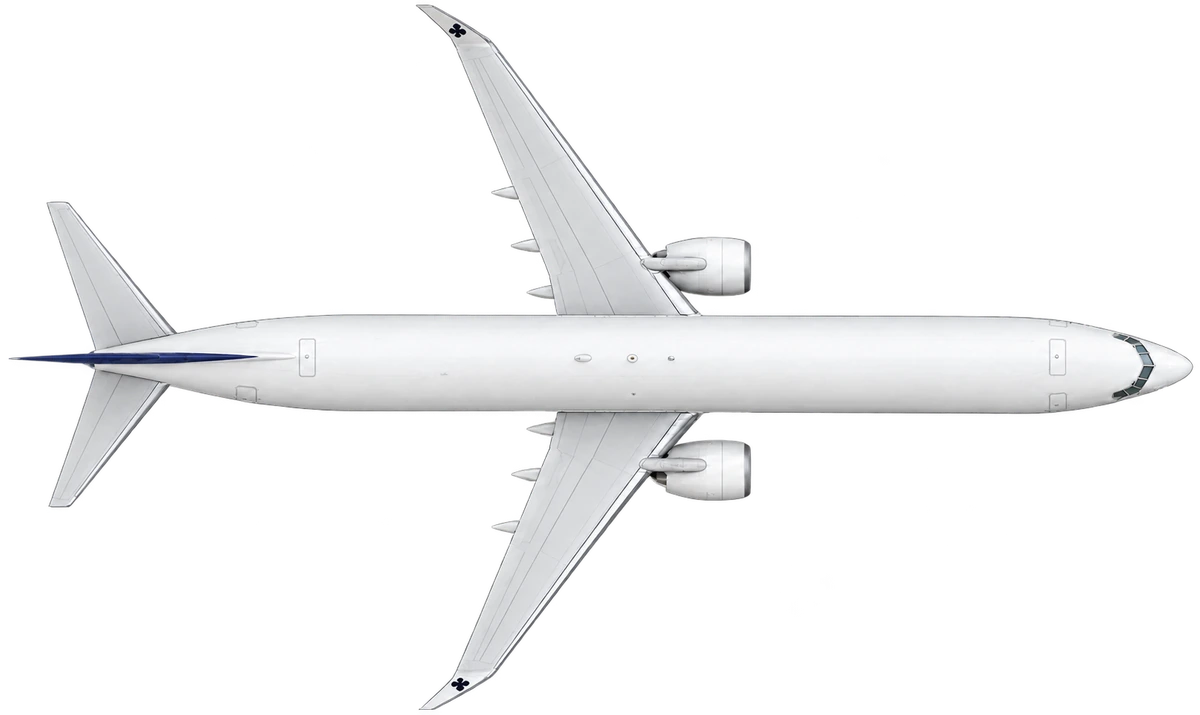 Boeing 737-800 in Skymark Airlines livery, top view