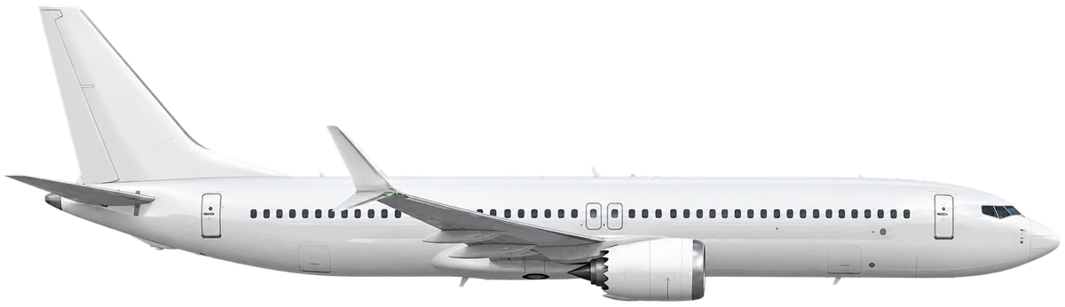Boeing 737 MAX 9 in AJet livery, side profile