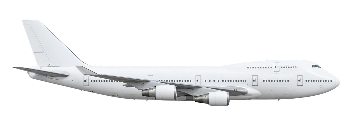Boeing 747-200 in Atlas Air livery, side profile