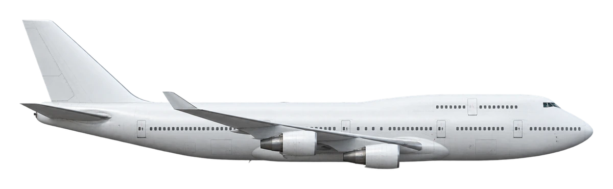 Boeing 747-400, side profile