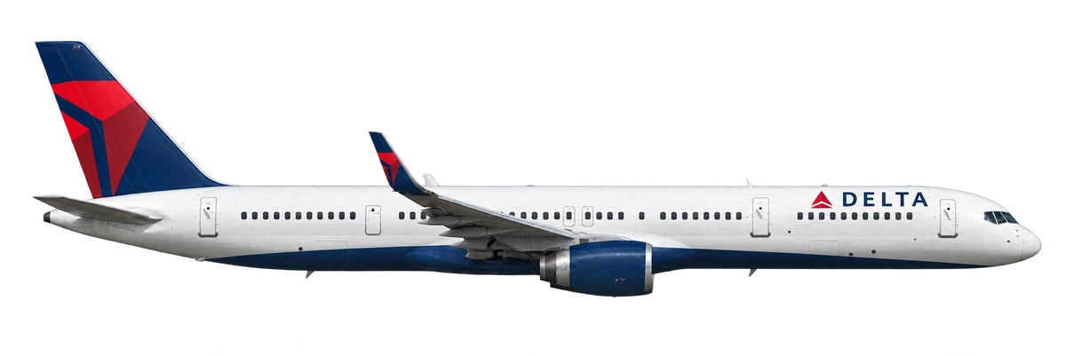 Boeing 757-300 in Delta Air Lines livery, side profile