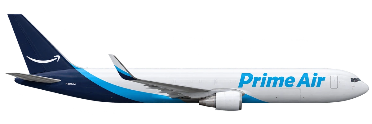 Boeing 767-300ER in Air Transport International livery, side profile