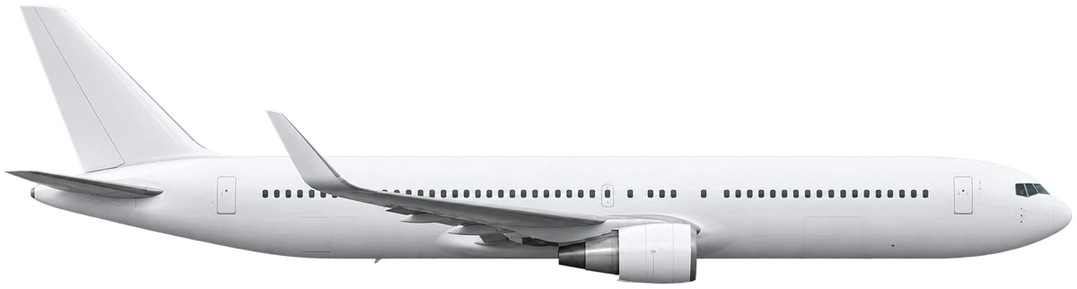 Boeing 767-300ER in Avianca livery, side profile