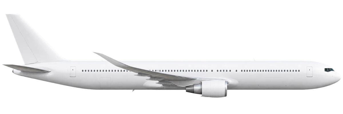 Boeing 767-400ER in Aeromexico livery, side profile