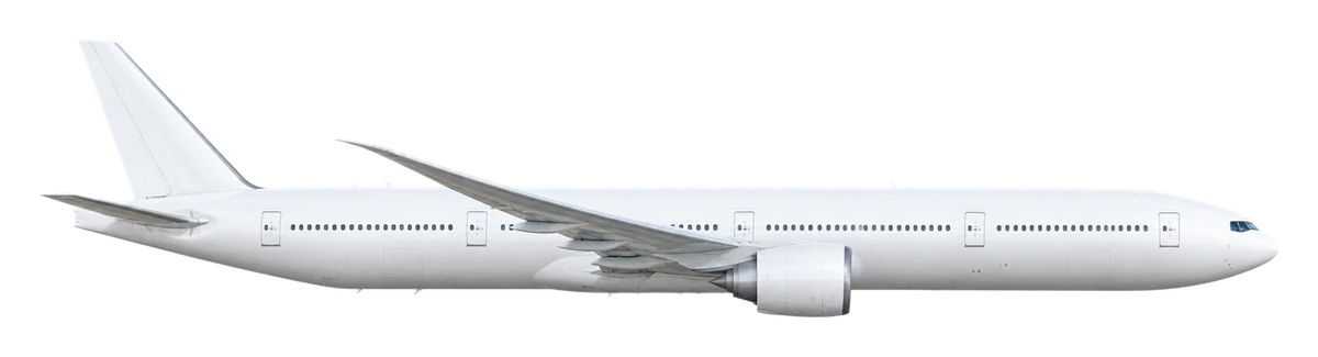 Boeing 777-300ER, side profile