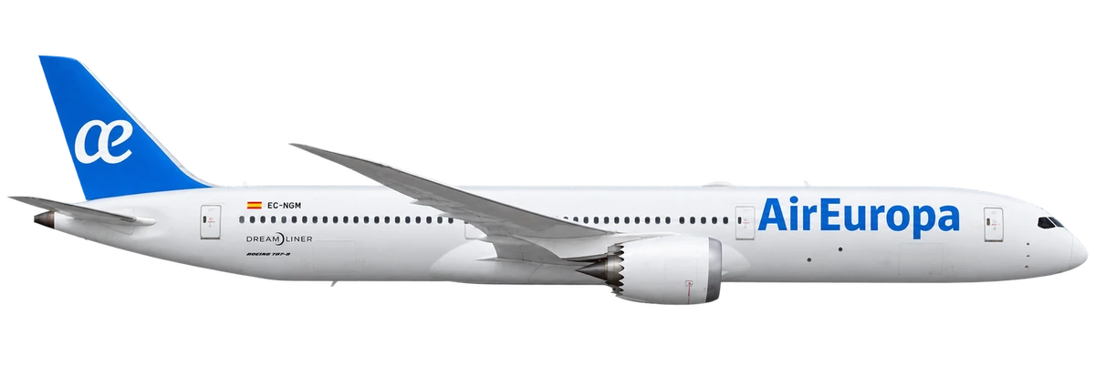 Boeing 787-9 Dreamliner in Air Europa livery, side profile