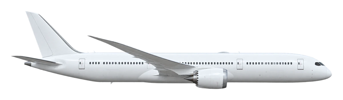 Boeing 787-9 Dreamliner, side profile