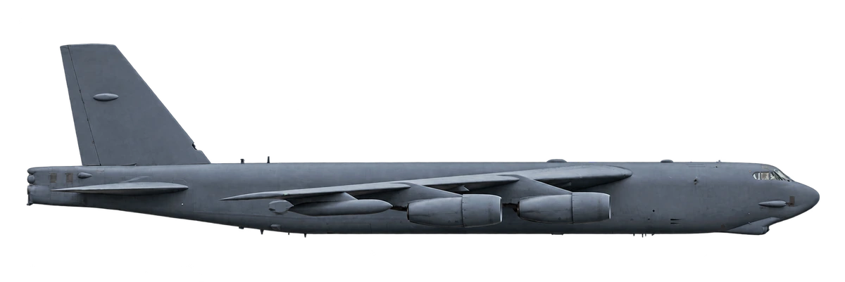Boeing B-52 Stratofortress, side profile
