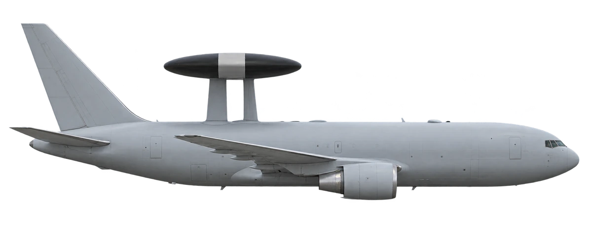 Boeing E-767, side profile