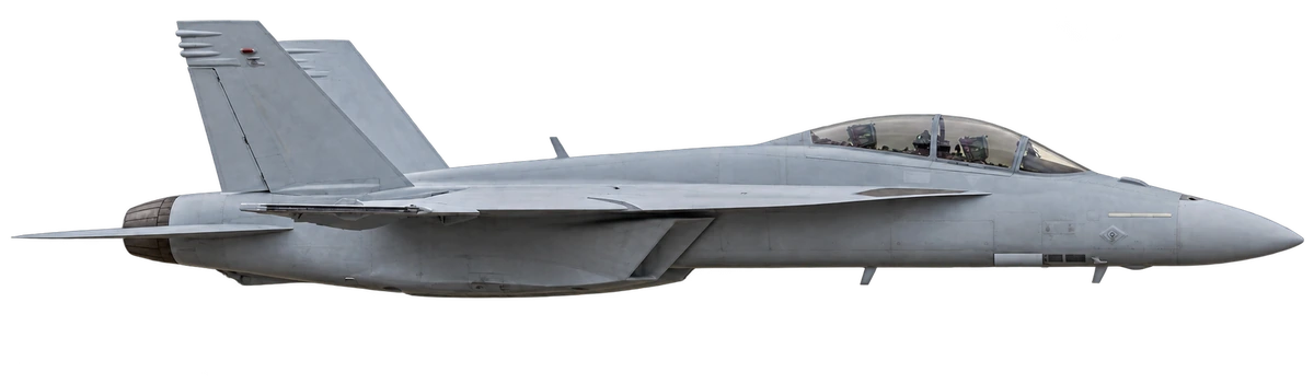 Boeing F/A-18E/F Super Hornet, side profile