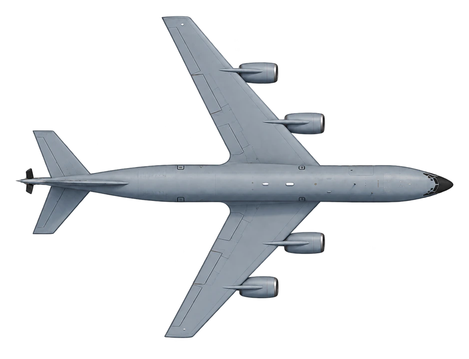 Boeing KC-135 Stratotanker, top view