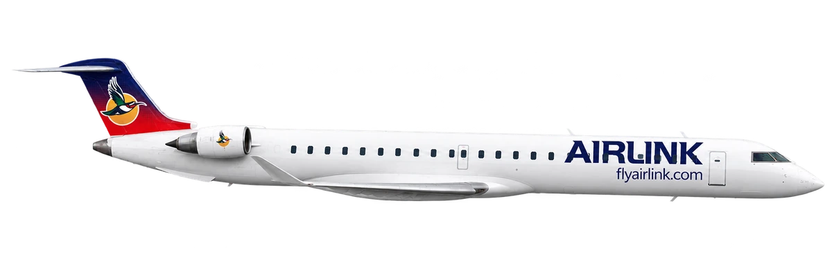 Bombardier CRJ1000 in Airlink livery, side profile