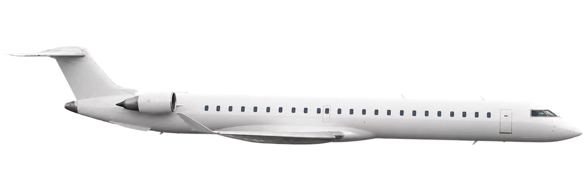 Bombardier CRJ1000, side profile