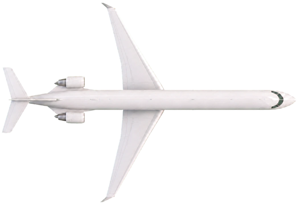 Bombardier CRJ1000 in Alliance Airlines livery, top view