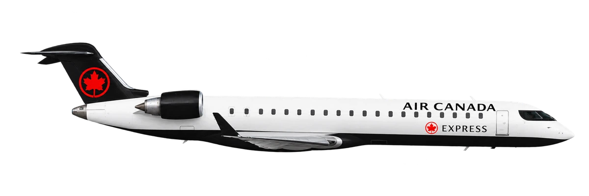 Bombardier CRJ700 in Air Canada livery, side profile