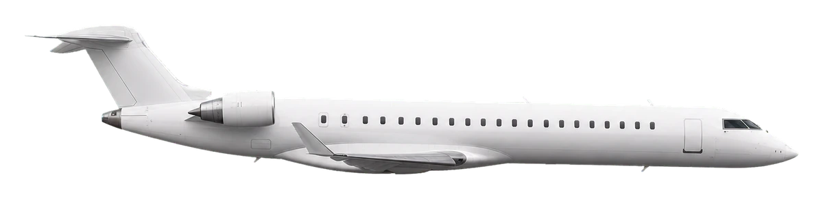 Bombardier CRJ700, side profile