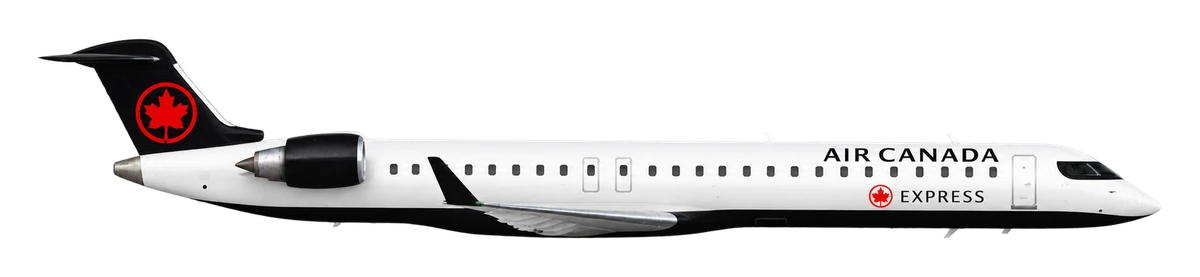 Bombardier CRJ900 in Air Canada livery, side profile