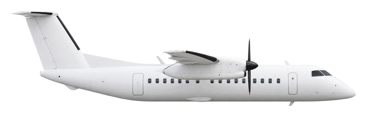 Bombardier Dash 8 Q200, side profile