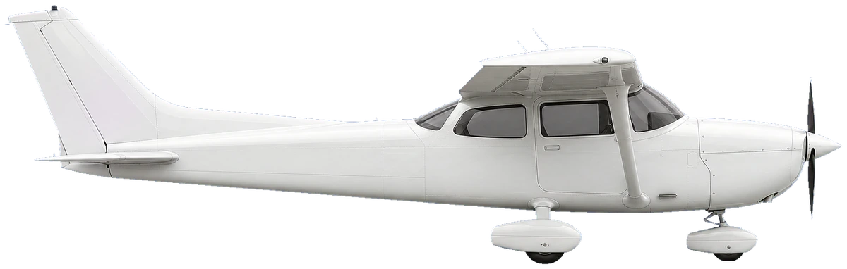 Cessna 172, side profile