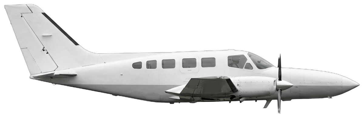 Cessna 402C Businessliner, side profile