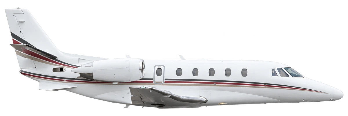 Cessna Citation Excel/XLS in NetJets livery, side profile