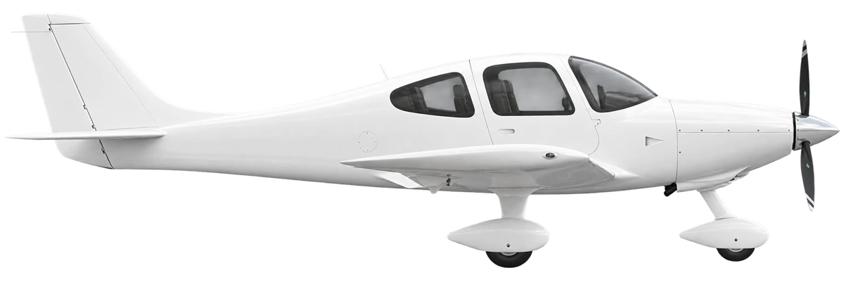 Cirrus SR22, side profile