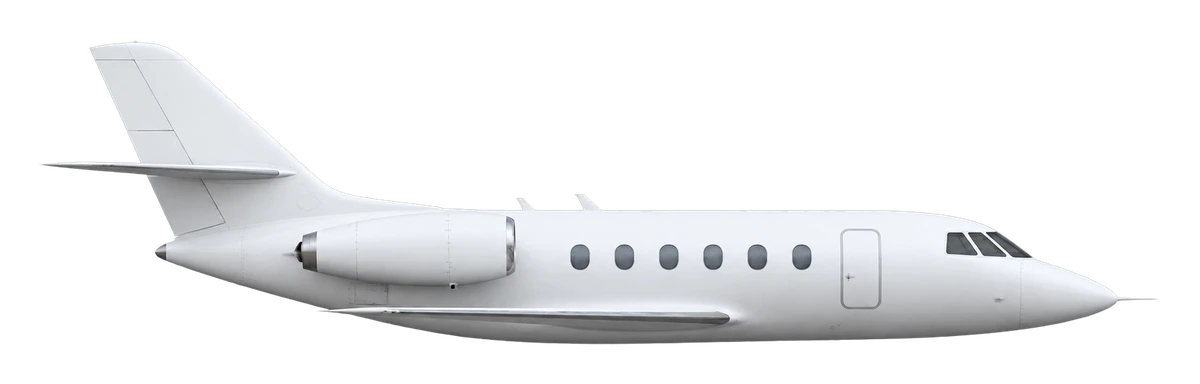 Dassault Falcon 20F, side profile